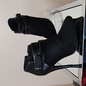 Suede Booties- Black